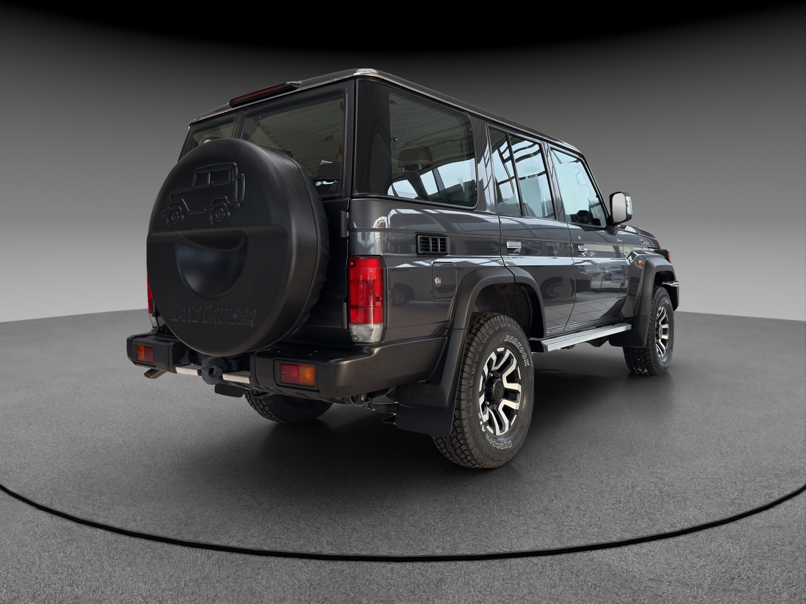 Land Cruiser 76, achteraanzicht