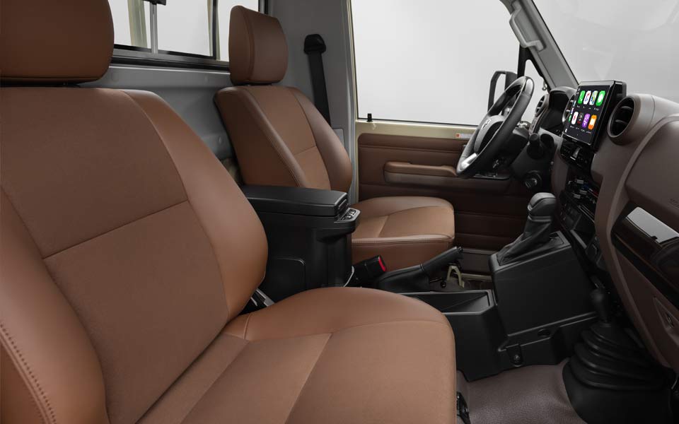 Interieur met lederen zetels