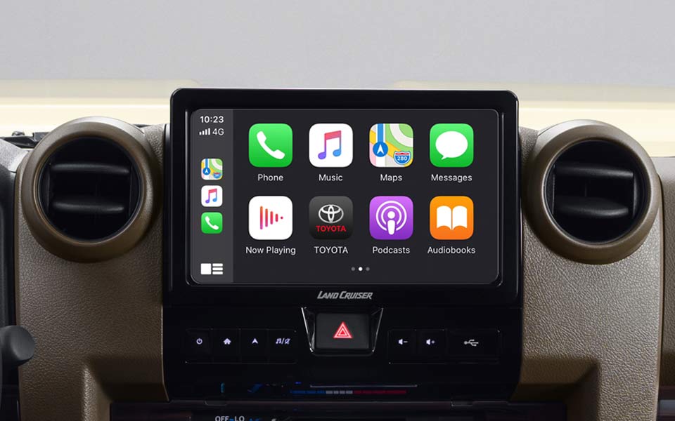 9 inch scherm met CarPlay